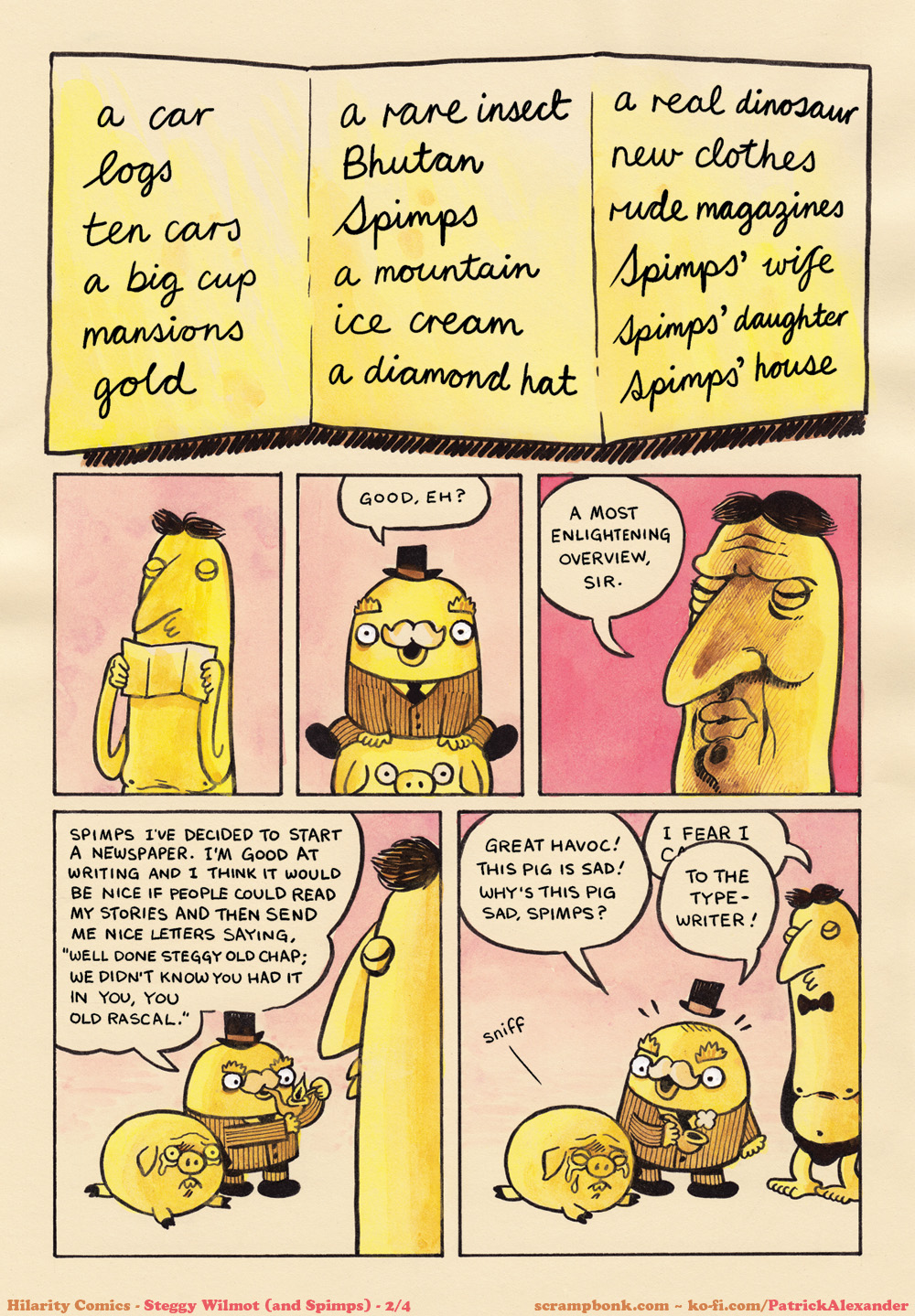 Steggy Wilmot and Spimps, page 2